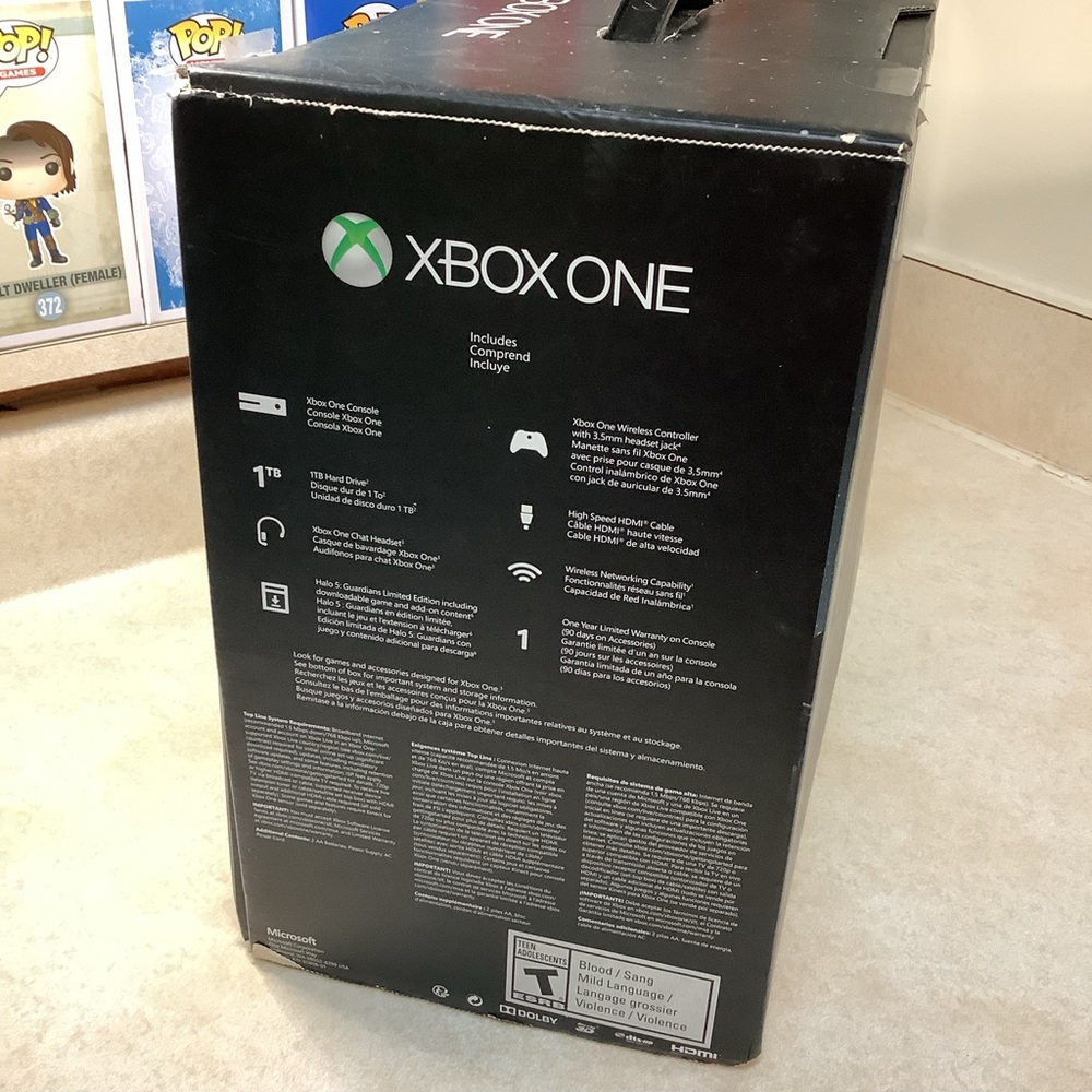 Microsoft XBOX ONE HALO 5 Guardians 1 TB Empty Box - No Inserts - No Console - Picture 3 of 4